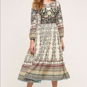 Bhanuni by jyoti Anthropologie Beaded Midi Dress